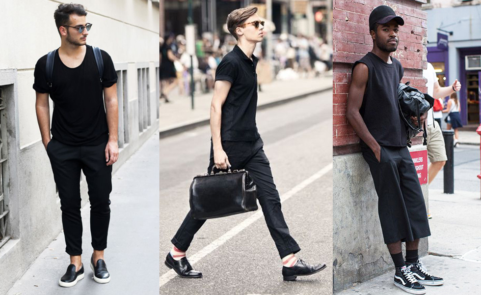 all black summer outfits mens