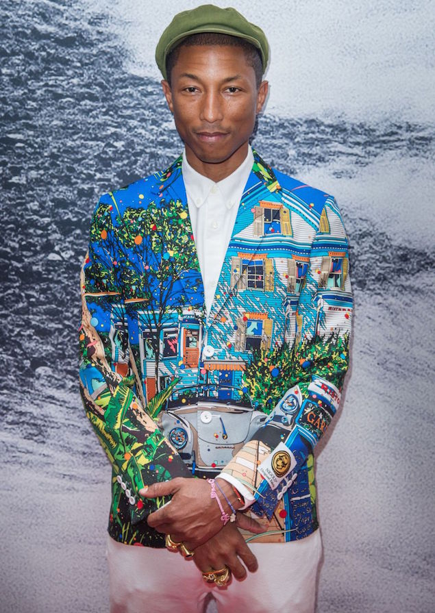 SPOTTED: Pharrell Williams Posts Up in Paris with Nigo Wearing