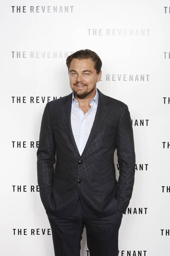 Leonardo DiCaprio attends a BAFTA screening of 'The Revenant'