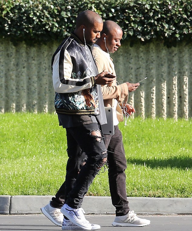 Kanye West In Saint Laurent Jacket \u0026 