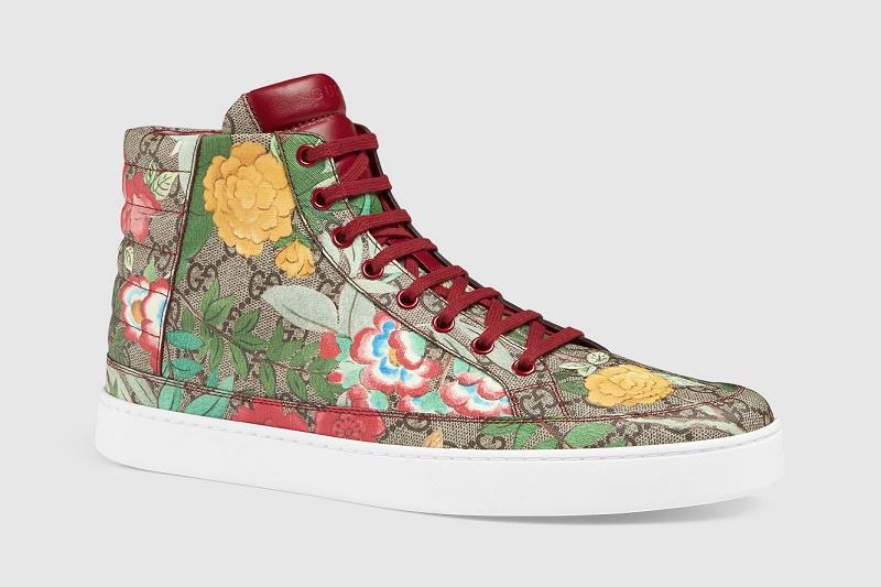 Gucci mens store floral sneakers