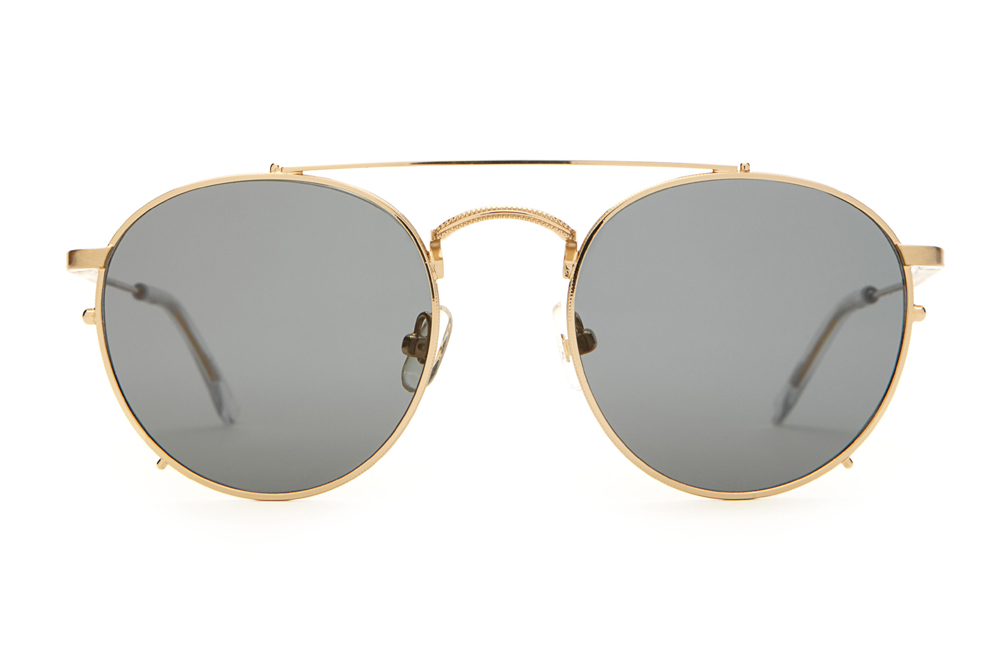 Crap_Eyewear-The_Tuff_Safari-Brushed_Gold_Wire_Crystal_Clear_Tips-Zero_Base_Polarized_Grey_Lens-front