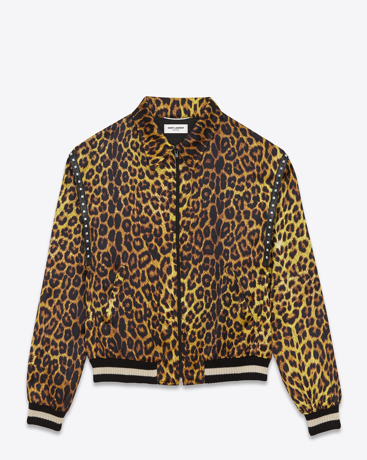 Saint Laurent Leopard Print Jacket
