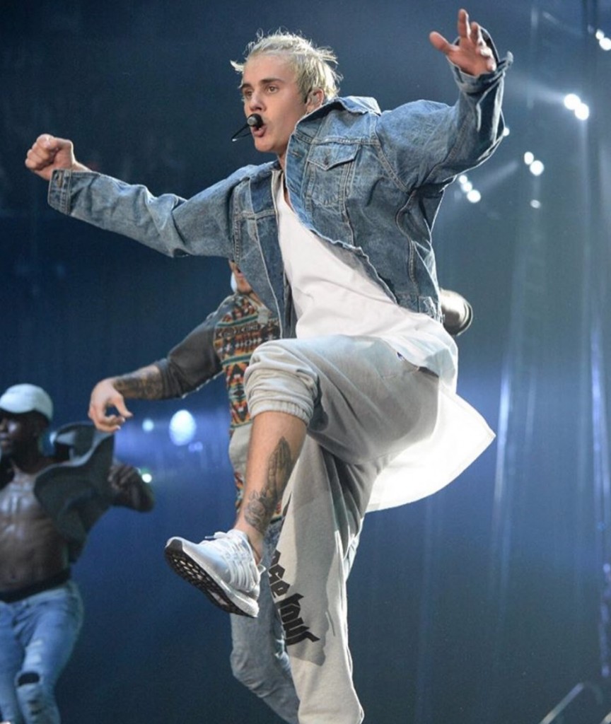 Spotted: Justin Bieber in Fear of God during Purpose World Tour