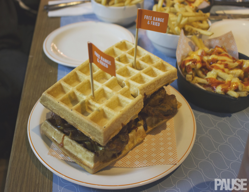 waffle burger