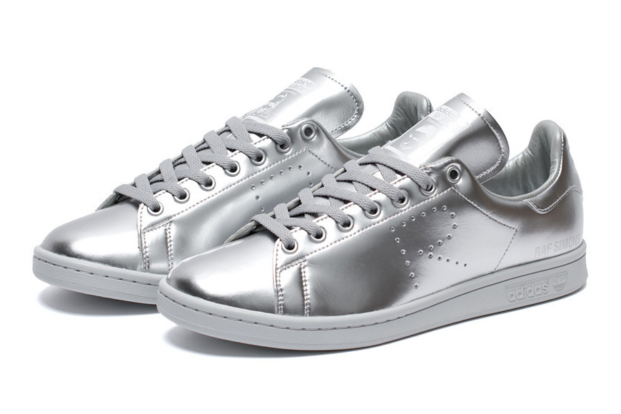 stan smith raf simons silver