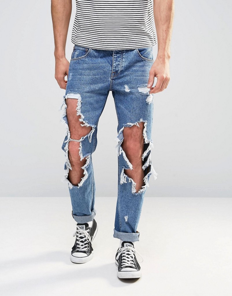 fog distressed jeans