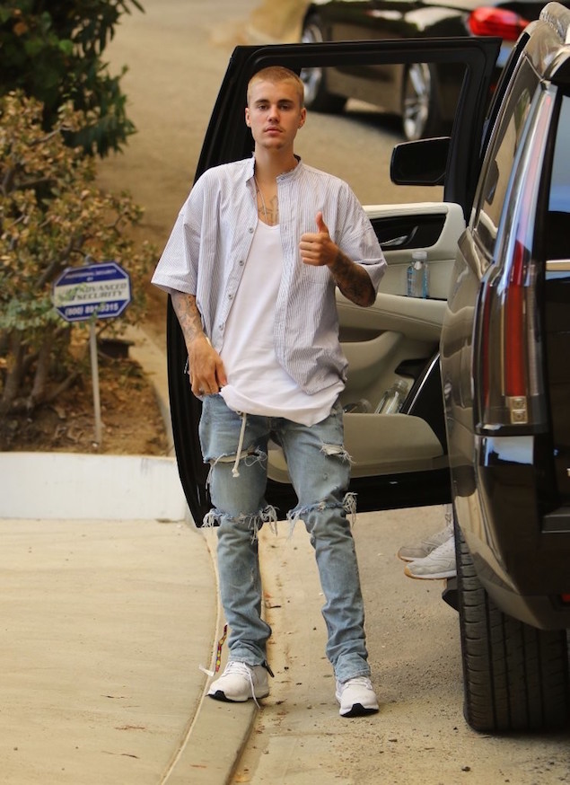 Spotted Justin Bieber in Fear Of God Adidas Ultraboost PAUSE