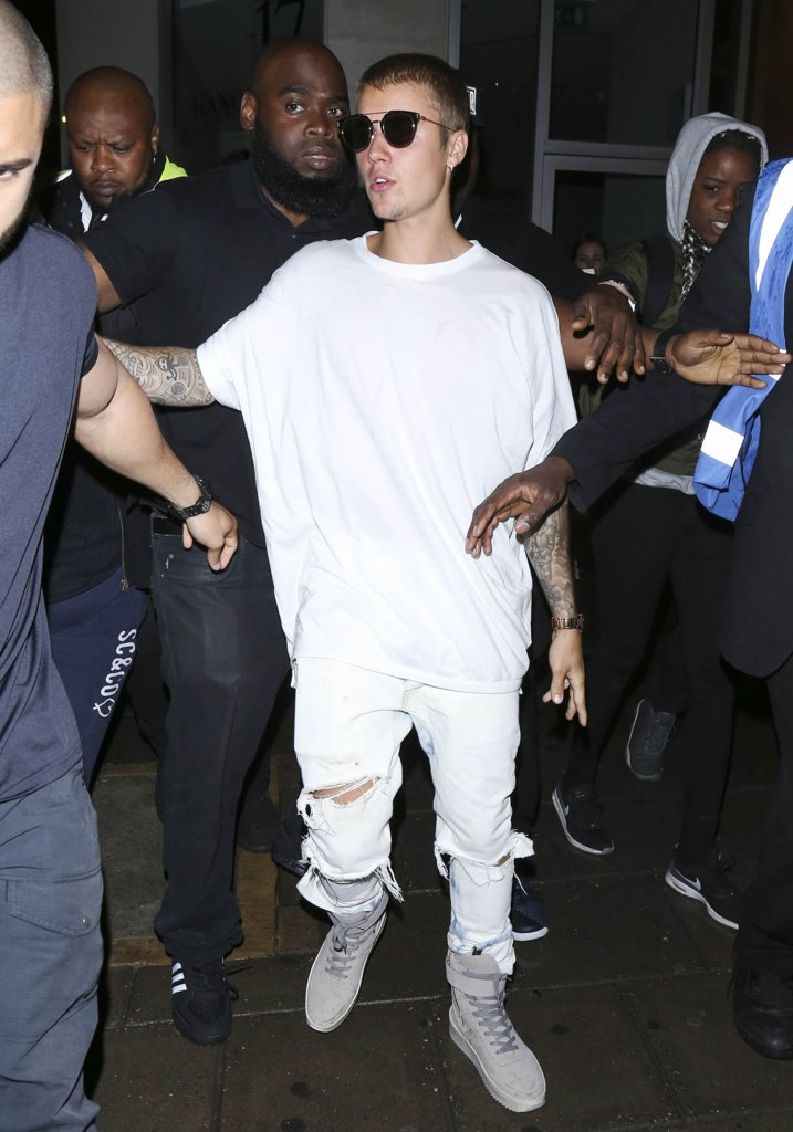 justin bieber fear of god shoes