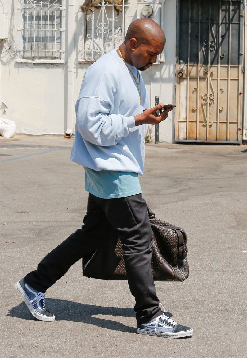 Spotted: Kanye West Rocks Bottega Veneta and Vans – PAUSE Online ...