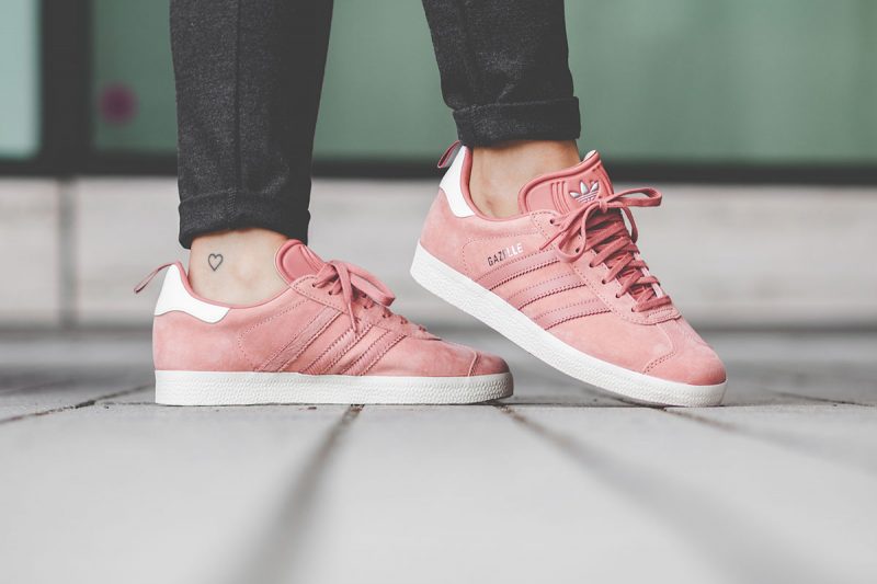 Adidas gazelle raw pink sale