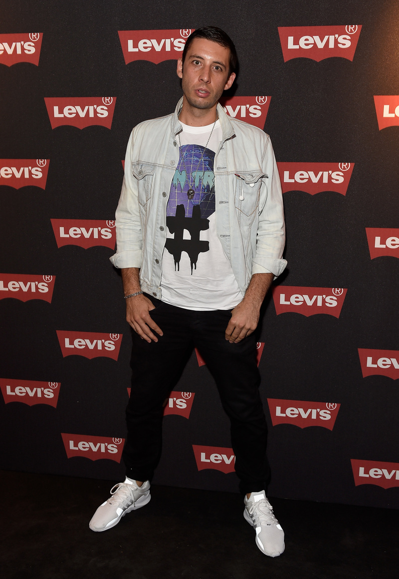 LONDON, ENGLAND - SEPTEMBER 06: Elliot Gleave aka Example attend Levi's brand announcement of the partnership with grime artist Skepta to launch the Levi's music project #Supportmusic and celebrate its partnership with the V&A, with an exclusive performance from Skepta at the Victoria and Albert Museum on September 6, 2016 in London, England. (Photo by David M. Benett/Dave Benett/Getty Images for Levi's) *** Local Caption *** Elliot Gleave