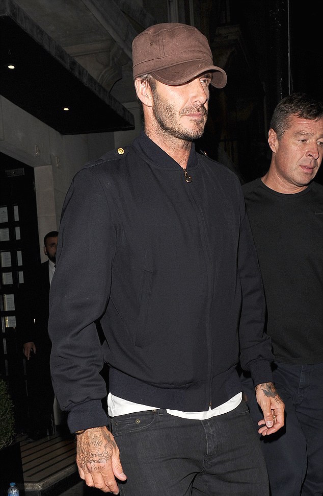 David Beckham Spotted In Ben Sherman, Saint Laurent & Louis