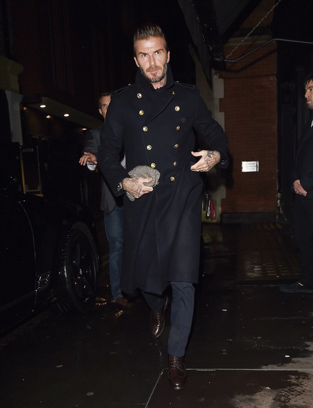 SPOTTED David Beckham Hosts Kent and Curwen Dinner in Military