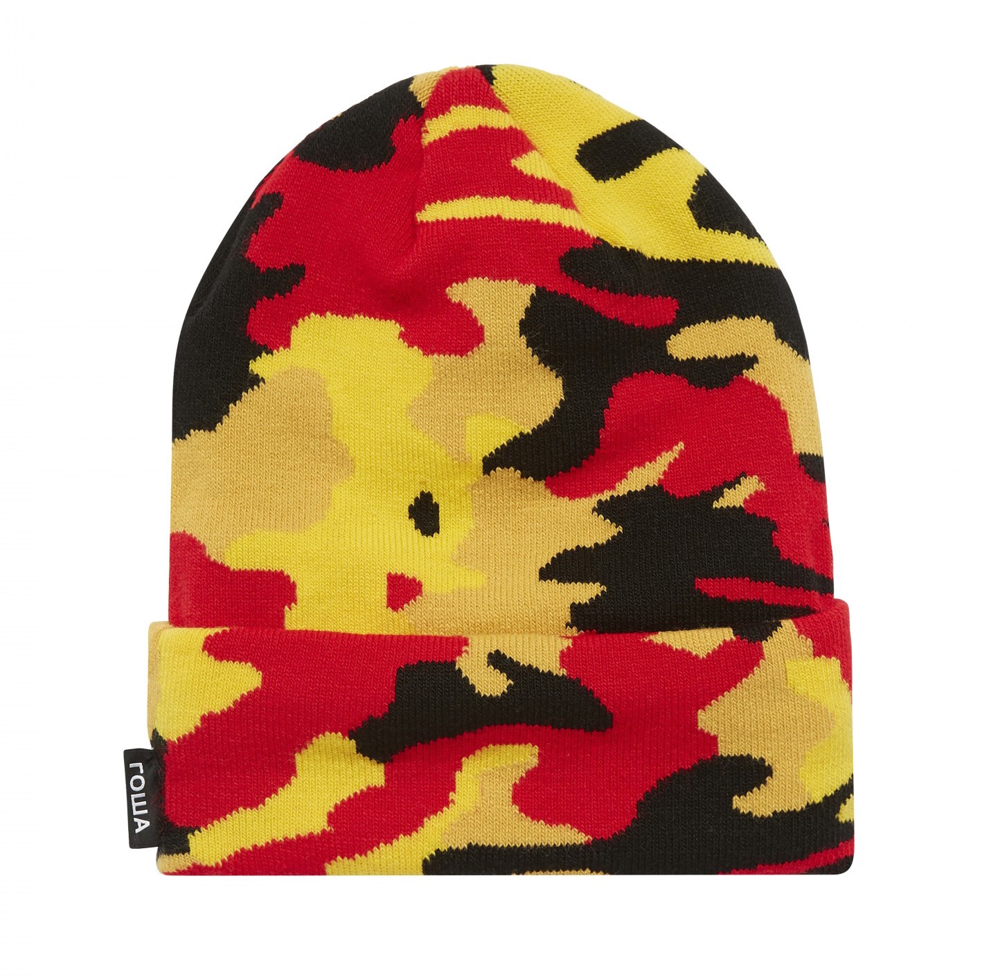 gosha-rubchinskiy-hardcore-camo-red-yellow-beanie