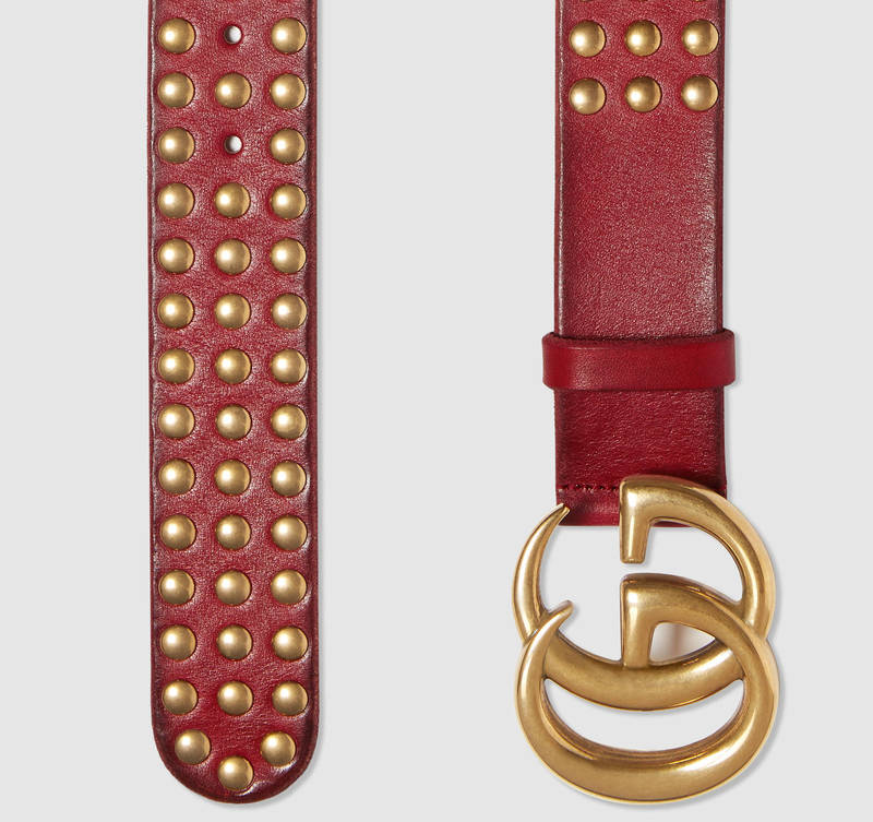 gucci-double-g-buckle-studded-red-belt-2