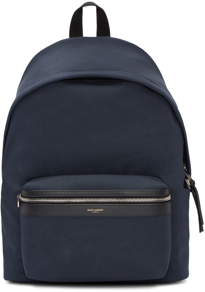 saint-laurent-navy-classic-city-backpack