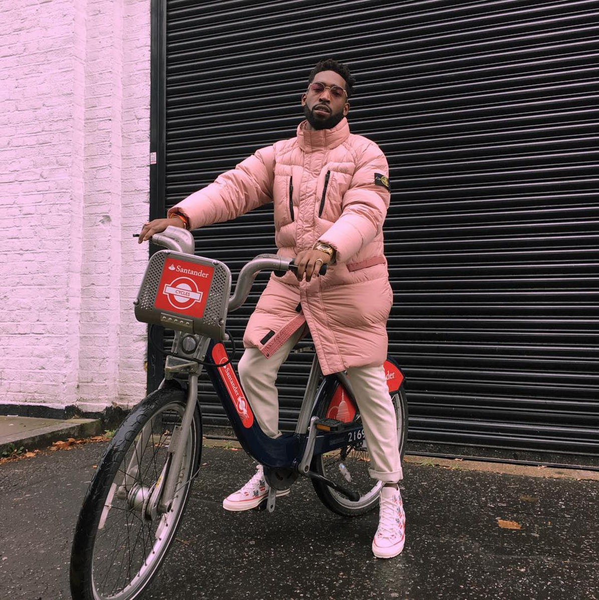 Stone island store pink coat