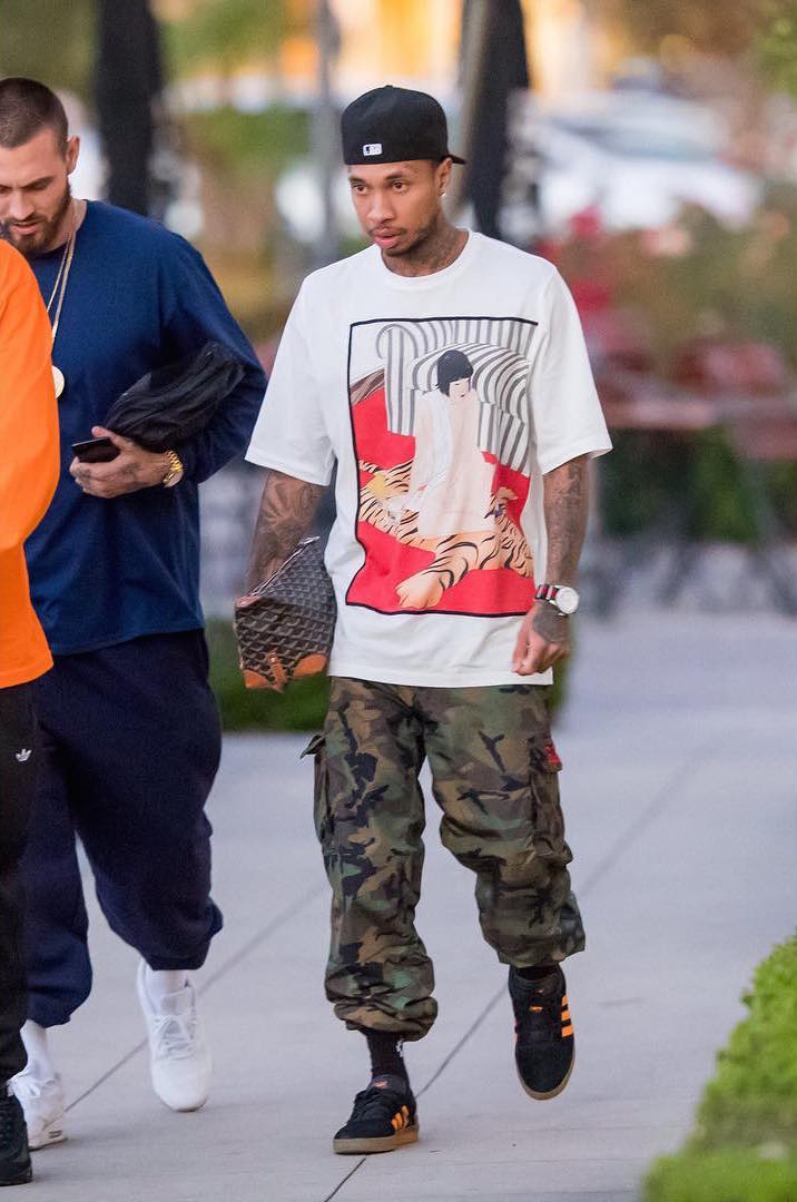 SPOTTED: Tyga in 3.1 Phillip Lim, Adidas x Palace + Goyard Bag – PAUSE  Online