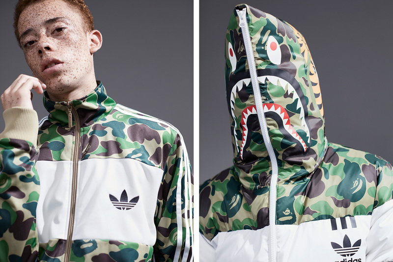 Bape and sale adidas jacket