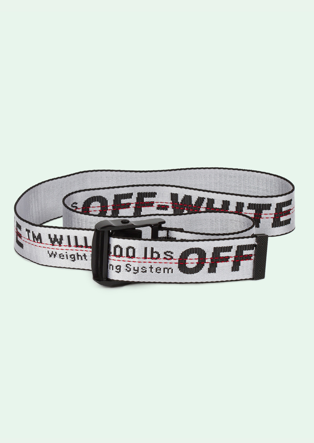 The “Industrial Belt” OFF-WHITE Is Now Available In White Online | Fashion, Street Style, Fashion News & Streetwear