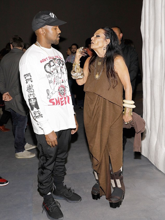 Kanye West At Rick Owens Exhibition In Yeezy Sweatpants and Sneakers ...