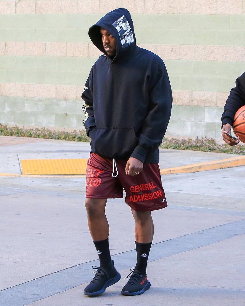 yeezy boost 7 with shorts