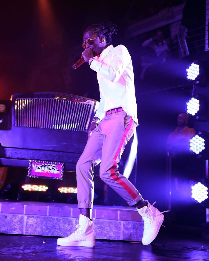 SPOTTED: Young Thug In Valentino \u0026 Nike 