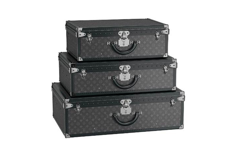 monogram hard luggage