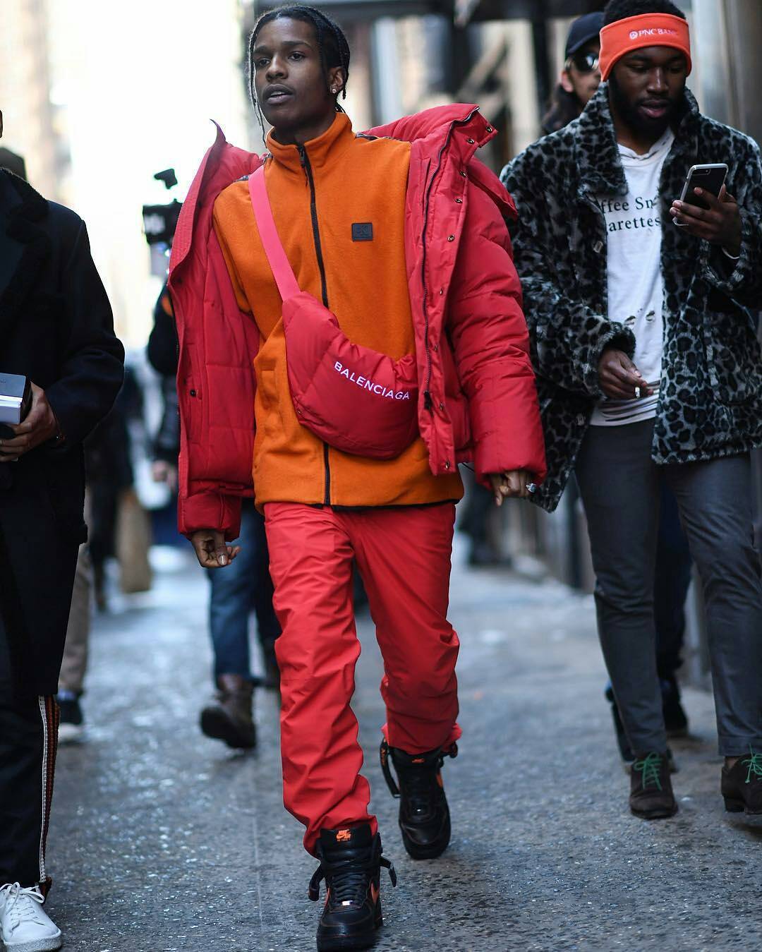 SPOTTED: ASAP Rocky In Balenciaga Jacket, Fanny Pack, Calvin Klein ...