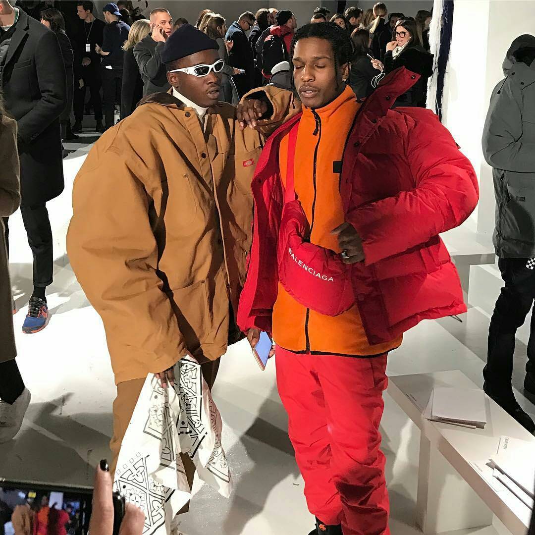 ASAP Rocky Wears Balenciaga Jacket, Gucci Hoodie and Custom Nike Sneakers  in …  Outfits with air force ones baddie, Outfits with air force ones,  Asap rocky outfits