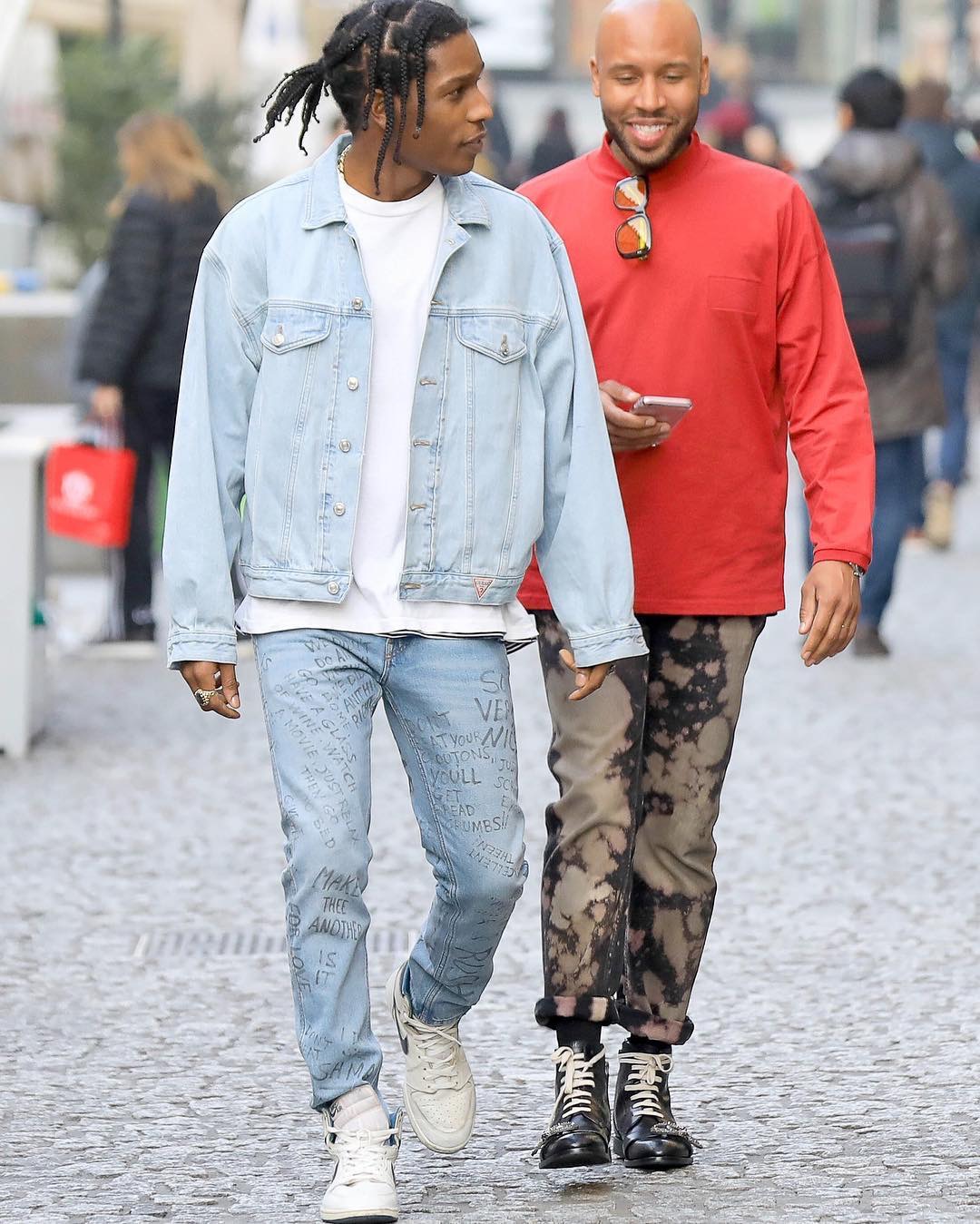 A$AP Rocky Wore Three Different Outfits at PFW Men's Yesterday – Footwear  News