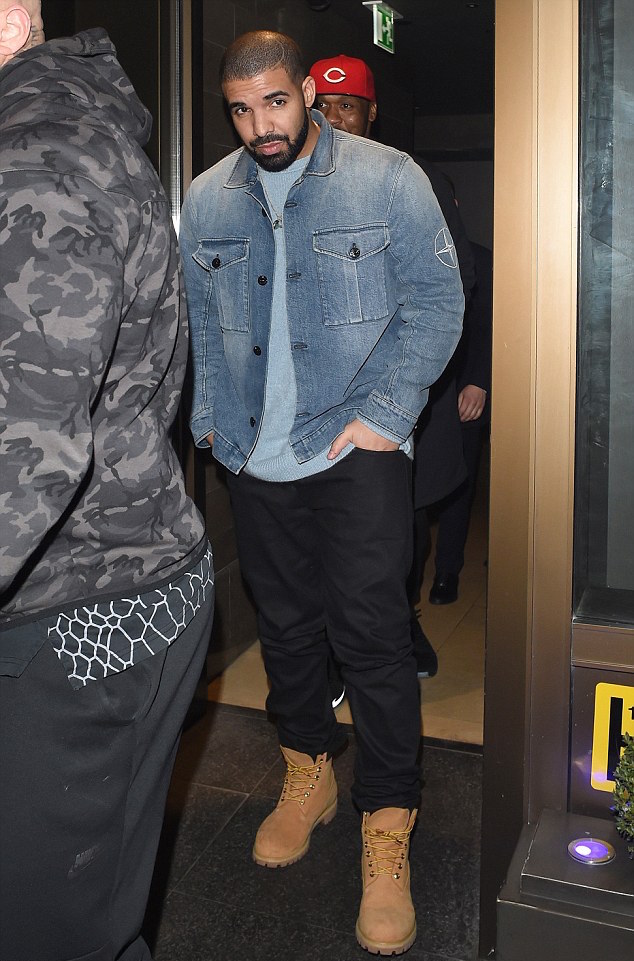 SPOTTED Drake In Denim Stone Island Jacket and Timberland Boots