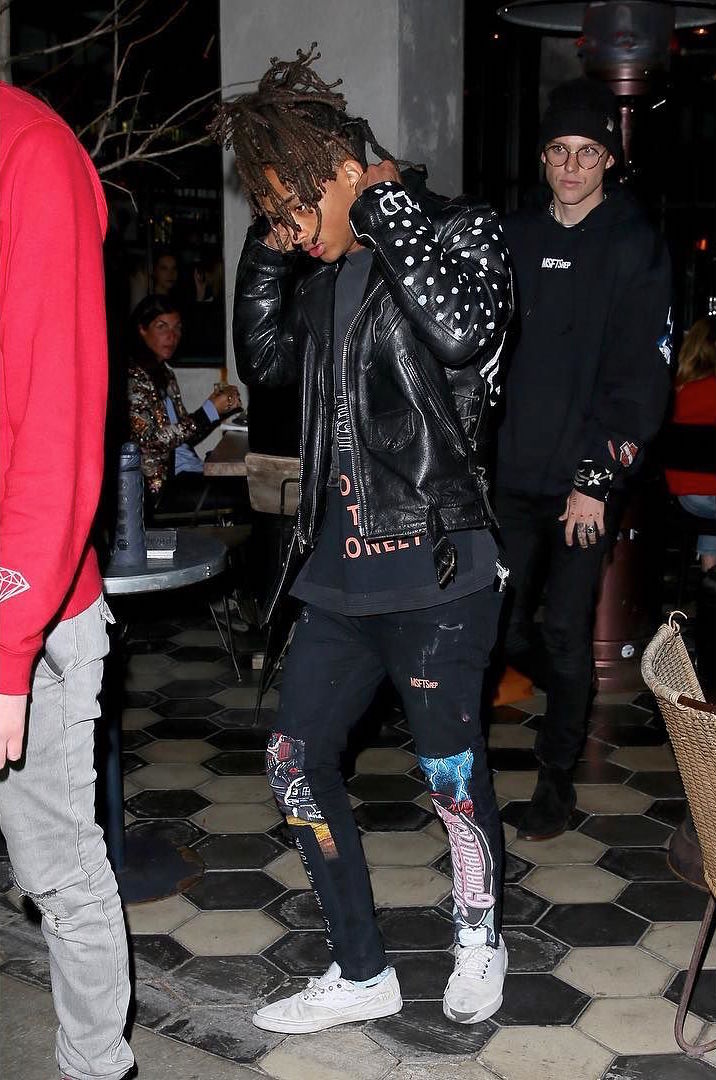 SPOTTED: Jaden Smith In Louis Vuitton x Supreme Jacket And Custom