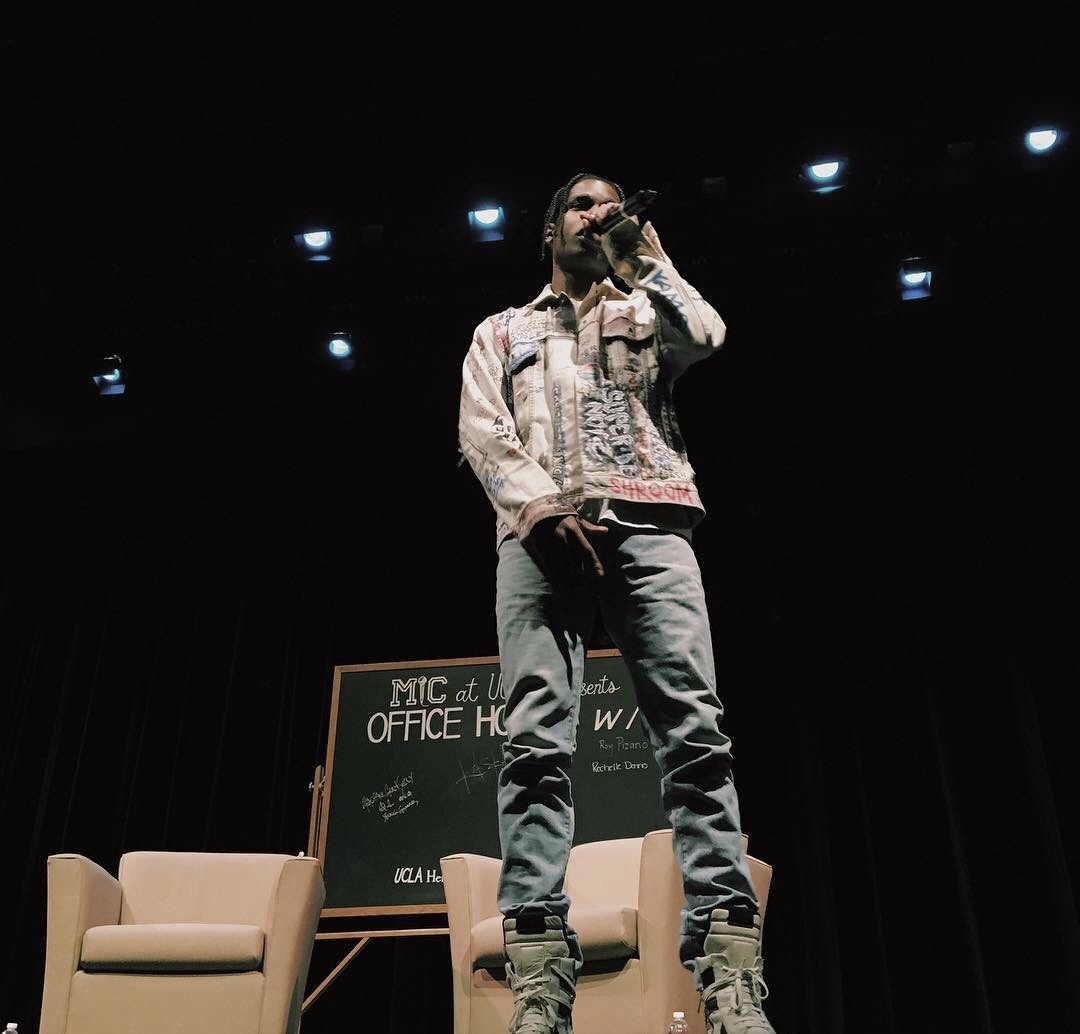 SPOTTED: A$AP Rocky In A Himumimdead Denim Jacket And Rick Owens