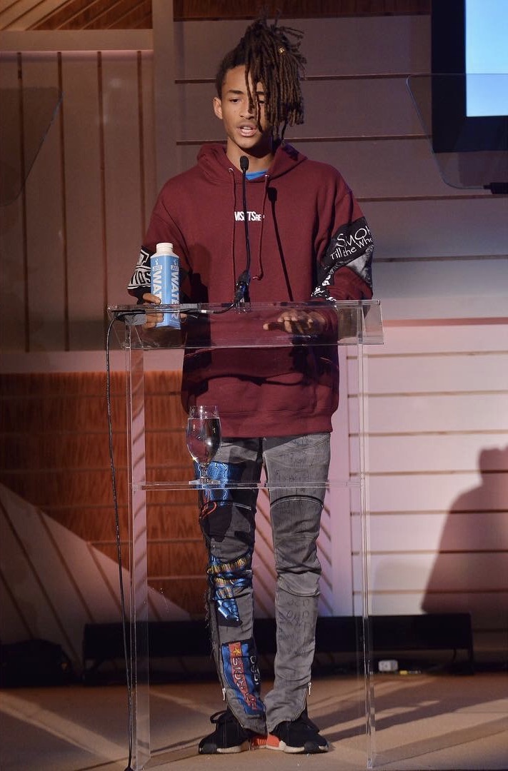 SPOTTED: Jaden Smith In Louis Vuitton, MSFTSrep Jeans And Adidas