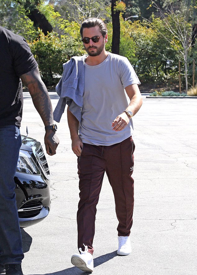SPOTTED: Scott Disick In Adidas Pants And Common Projects Sneakers ...