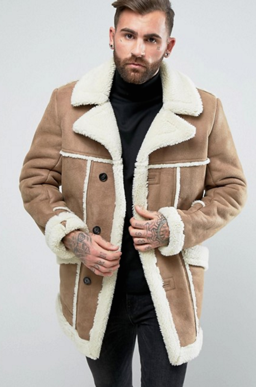 Gucci men s fur sales coat