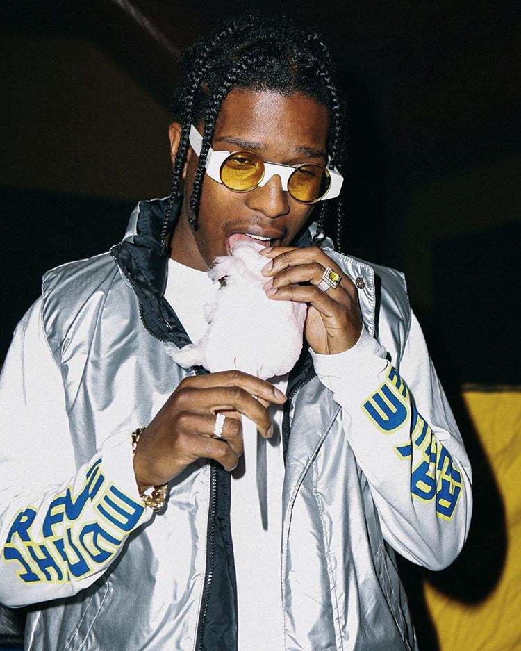 SPOTTED: A$AP Rocky in Gosha Rubchinskiy x Super, Chaps Ralph Lauren ...