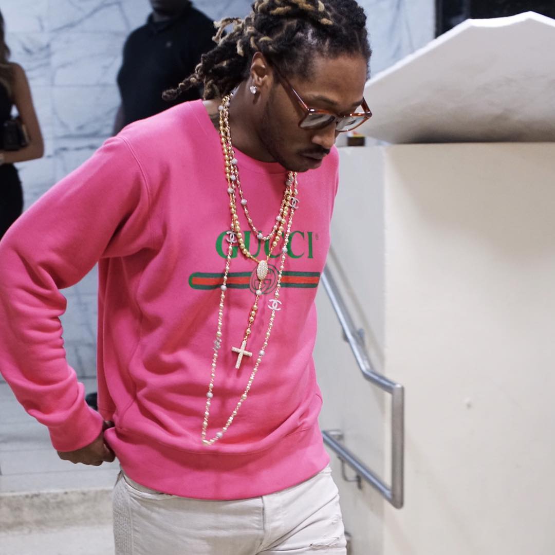SPOTTED: Future in Gucci Sweatshirt and Chanel Necklace – PAUSE Online |  Men's Fashion, Street Style, Fashion News & Streetwear