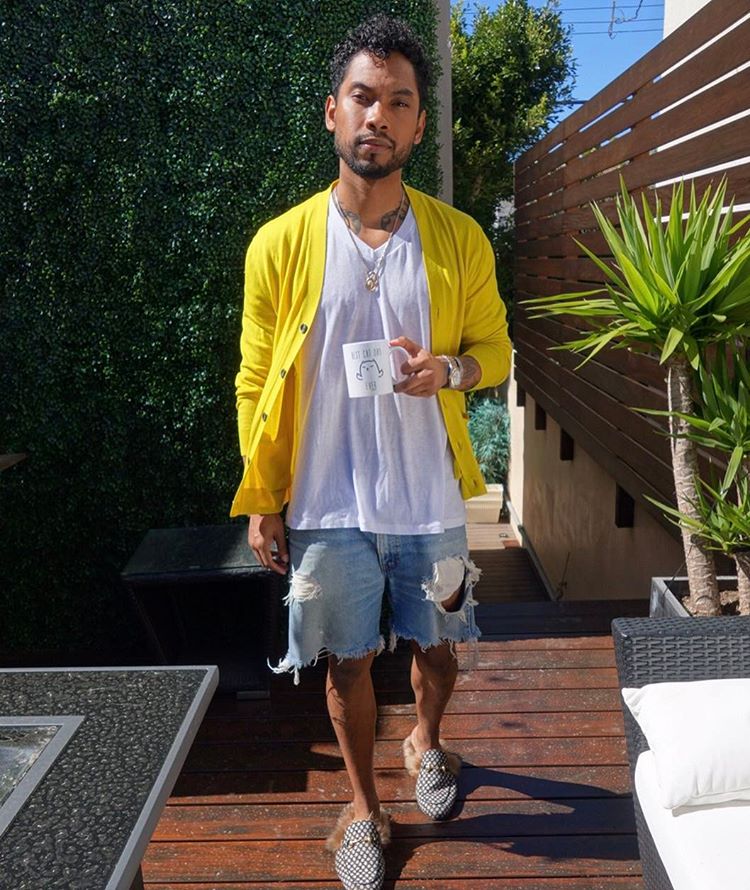 SPOTTED: Miguel in Gucci Cardigan and 