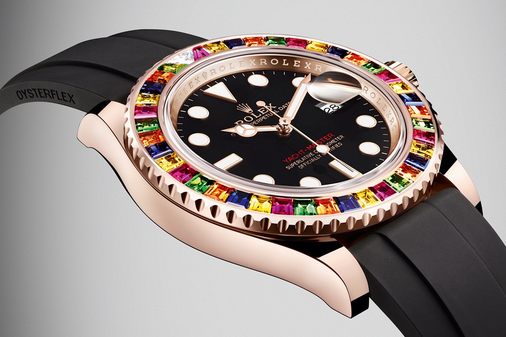 Rolex Multicolour Gem Set Bezel Yacht-Master 40 – PAUSE Online | Men's ...