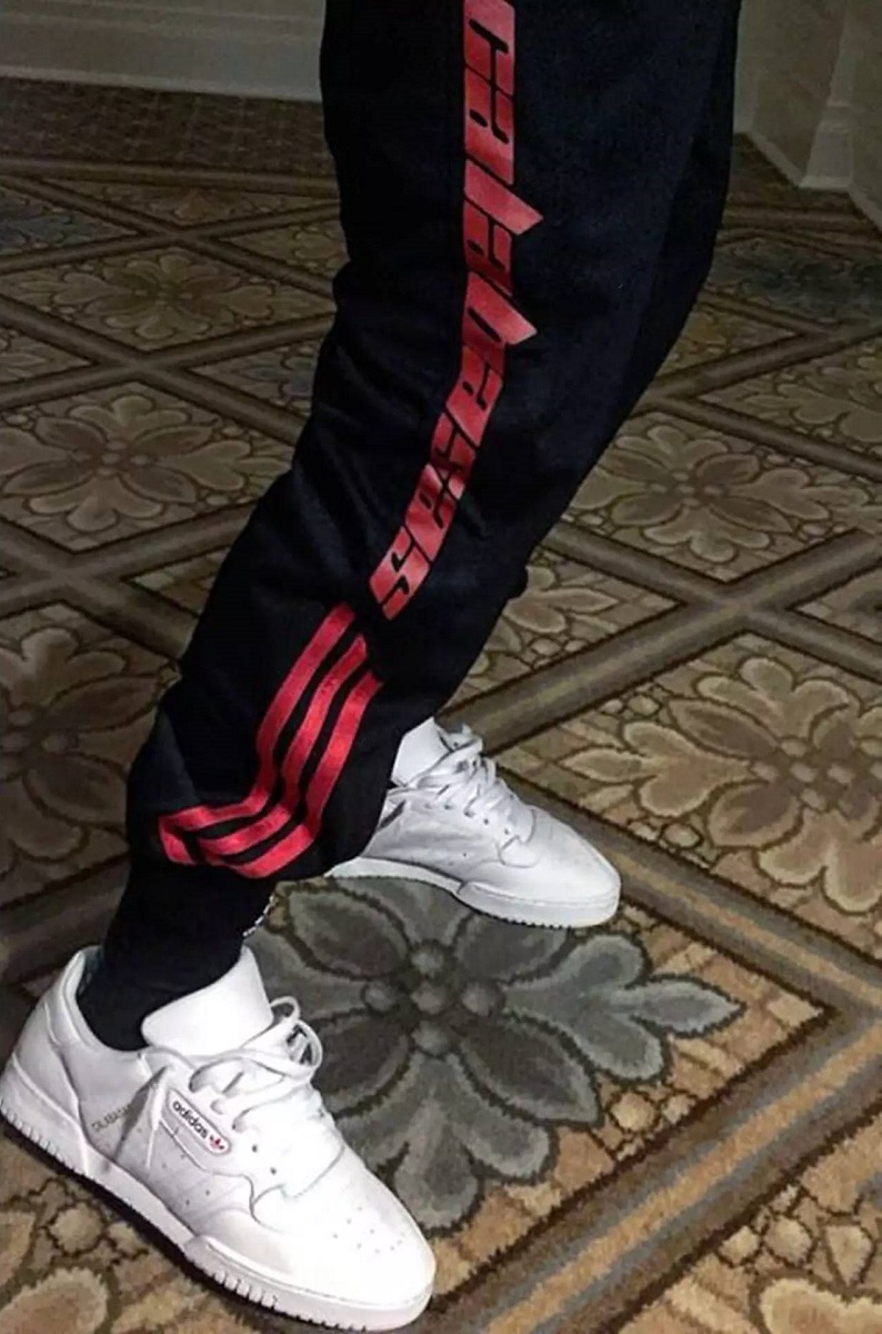 SPOTTED: Kanye West In Adidas Yeezy Season Calabasas Sweatpants and ...