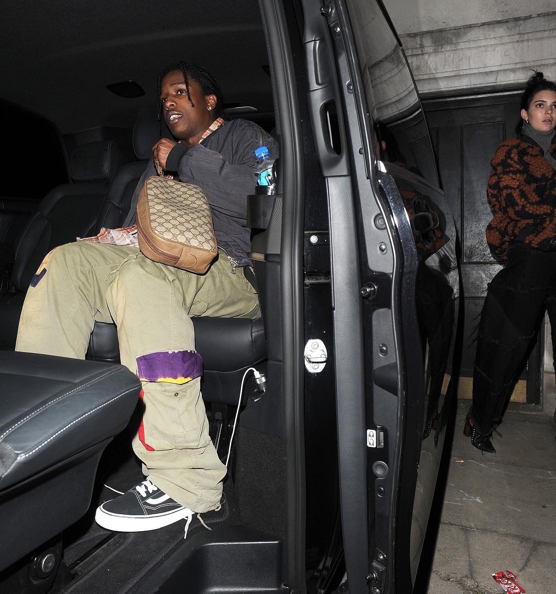 ASAP Rocky Wears Rick Owens Blazer, Cargo Pants and Sneakers in