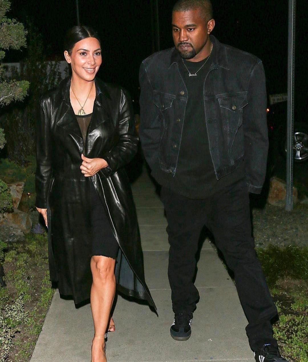 Kanye wearing Balenciaga padded denim jacket rare