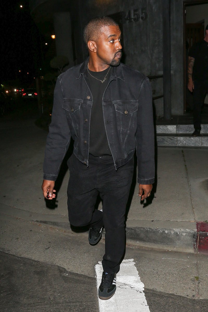 SPOTTED: Kanye West In Balenciaga Jacket And Adidas ...
