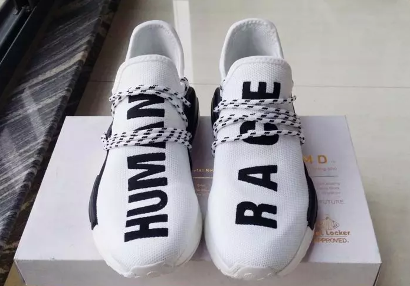 Chanel human cheap race white