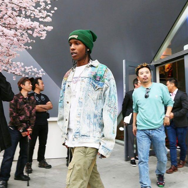 Asap rocky shop guess jacket