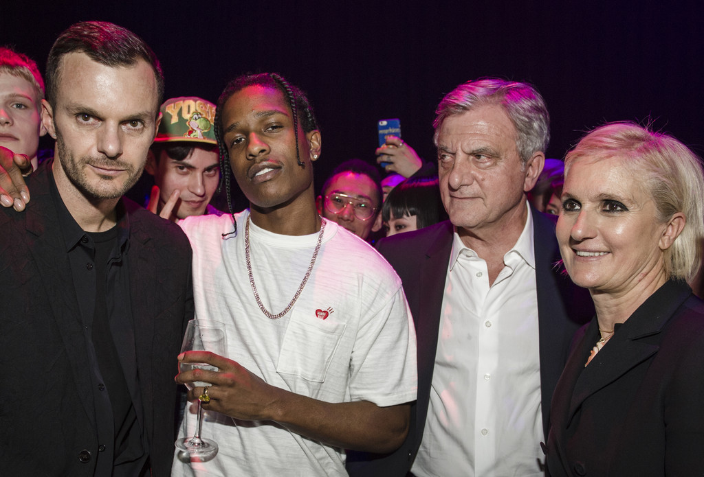 A$AP Rocky Man-Fur and Dior Rave Shirt at Dior's Couture