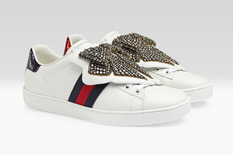 Gucci ace sneaker with best sale removable patches